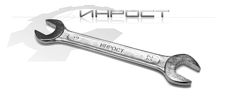 Ключ гаечный рожковый КГД 19х22 хром